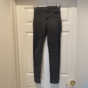 Just Black Denim Midrise Stretch Skinny Jeans, Color Charcoal Gray Size 27 EUC